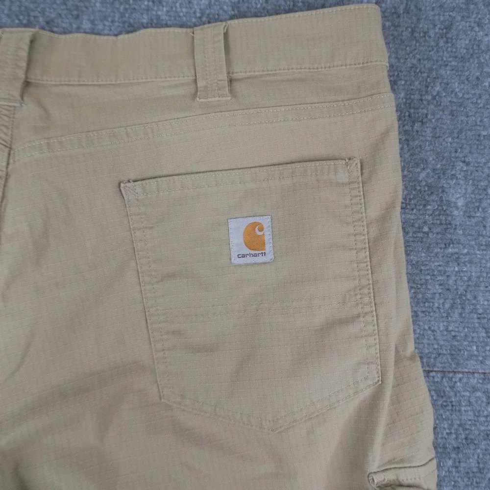 Carhartt Cargo Shorts Mens‎ 40 Tan Ripstop Relaxed Fit Workwear Utility Pockets